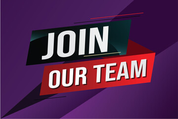 join our team word concept vector illustration with modern futuristic 3d style for landing page template ui web mobile app poster banner flyer background gift card coupon label wallpaper	
