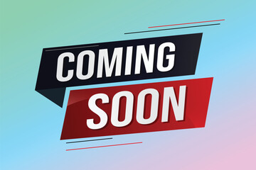 coming soon word concept vector illustration with lines 3d style for social media landing page, template, ui, web, mobile app, poster, banner, flyer, background, gift card, coupon, label, wallpaper