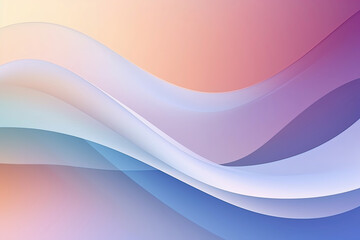 Abstract colorful gradient background with waves and lines. Generative AI