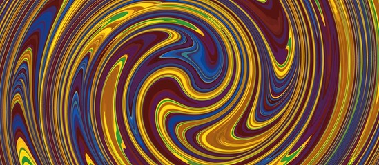 abstract background with concentric circles in red, blue and yellow colors