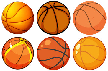 Set of Basketball Balls