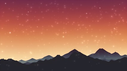 山, 登山,夜景,星空,背景,ヘッダー,グラデーション,グラフィック,デザイン,タイトル,サムネイル,キャンプ,アウトドア,グランピング,天体観測,プラネタリウム,風景, 空, 自然, 夕焼け, 太陽, 日の出, 雲, 青, 夜, 雪, モーニング, 景色, 夜会, 頂点, かすみ, 光, イラスト, 美しさ,旅行,世界遺産,幻想的,スピリチュアル,瞑想,マインドフルネス,夜明け,壁紙,広告,動画