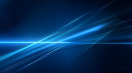 Fototapeta na wymiar Abstract futuristic background with glowing blue light effect. High speed. Hi-tech. Abstract technology background concept