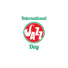 Obraz premium International Jazz Day creative. International Jazz Day banner, poster design. International jazz day vector illustration with saxophone.