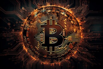 Fototapeta na wymiar Digital Currency Revolution: The Power of Bitcoin