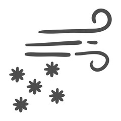 windy snow icon
