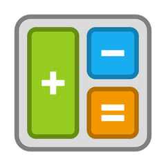 Obraz premium 電卓のアイコン