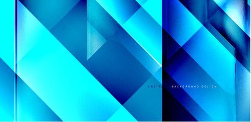 Obraz premium Dynamic triangle design with fluid gradient colors abstract background