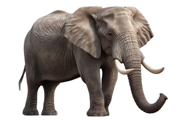 elephant on a transparent background, Generative Ai