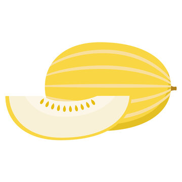 Especially famous melon in Korea, famous for Korean melon Clipart, 코리안멜론으로 유명한 한국에서 특히 유명한 참외 클립아트