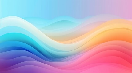 abstract gradient soft colors background with circles curve waves concept, OS fluidic layers warm rainbow colorful modern timeless transition pastel like digital flow, generative ai 