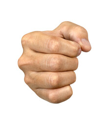 right hand fist isolated