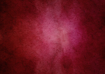 Dark Red paper painting with watercolor brush, Grunge splash watercolor texture background