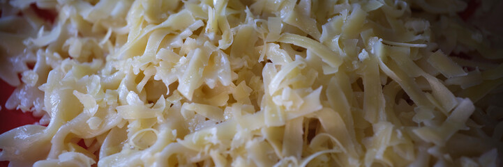 Tasty traditional italian farfalle pasta with cheese sauce