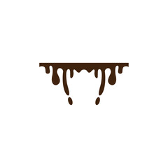 melted chocolate ornament design vector