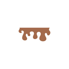 melted chocolate ornament design vector
