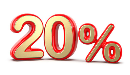 3d Number 20 Percent