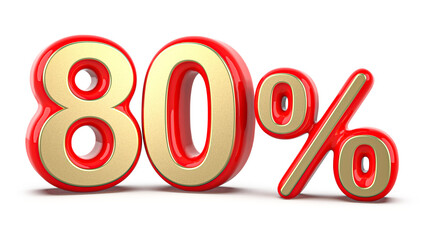 3d Number 80 Percent