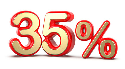 3d Number 35 Percent