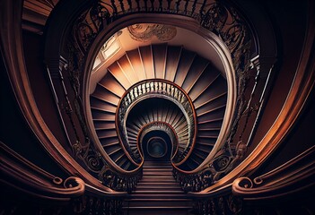 stairway. Generative AI