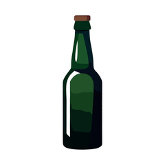 bottle green with alcoholic drink