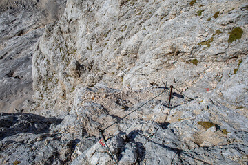 Climbing in Julian alps, Slovenia	