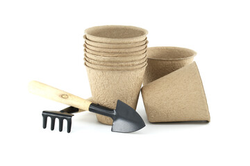 Organic seed starting biodegradable peat pots