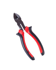 Obraz premium Pliers Isolated on White Background. Metal Steel Equioment for Bending, Cut, Constraction and Maintenance. File with Clipping Path.