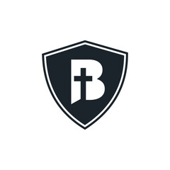 Logo shield church