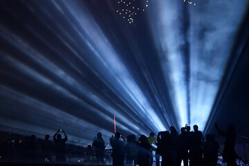 new year concept, people cheering and celebrating 