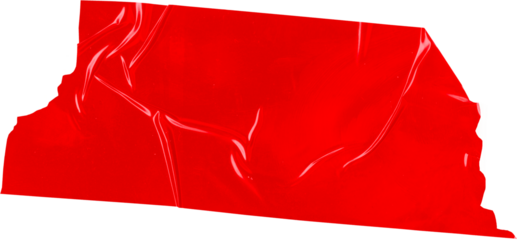 red duct tape on a transparent background