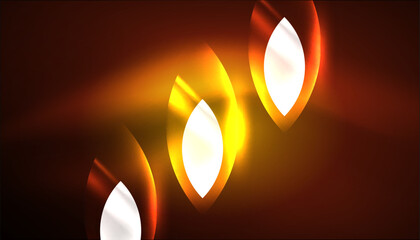 Abstract background vector neon glowing geometric elements. Hi-tech design for wallpaper, banner, background, landing page, wall art, invitation, prints, posters