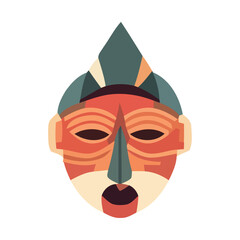 Cute cartoon avatar celebrates indigenous culture tradition