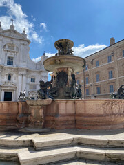 Basilica sanctuary of the Holy House , Loreto, sacred place in the province of Ancona in the...