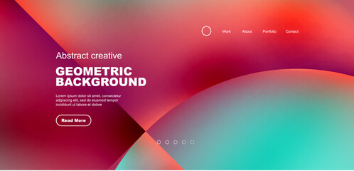 Circle abstract background with fluid gradient colors. Vector illustration for wallpaper, banner, background, leaflet, catalog, cover, flyer