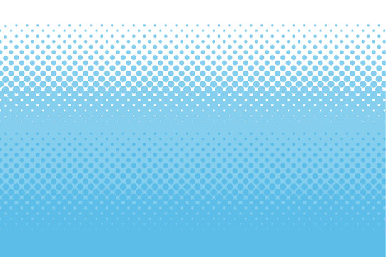 Background image of increasing polka dots-blue and white bicolor