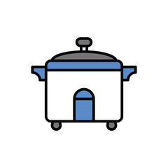Cooker icon vector stock.