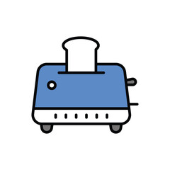 Toaster icon vector stock.