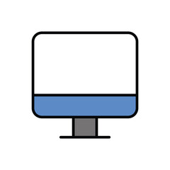Lcd icon vector stock.