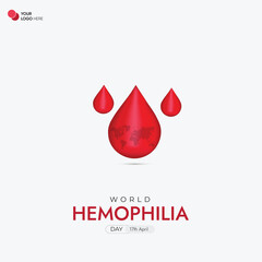 Fototapeta premium World Haemophilia Day Social Media Post 
