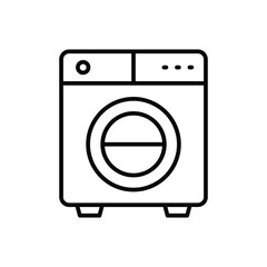 Washing Machine icon vector stock.