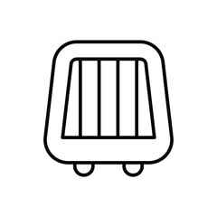 Heater icon vector stock.