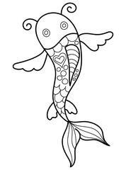 Dive into the world of colors with this cute fish coloring page for kids! Let your little ones express their creativity and imagination as they bring this underwater creature to life.
