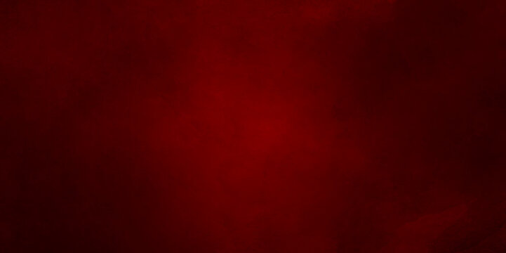 Red grunge textured wall. Copy space