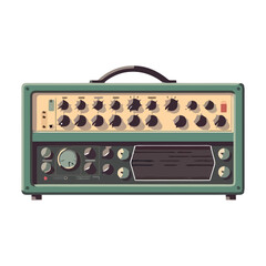 Stereo knob symbolizes old fashioned audio equipment