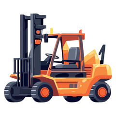 Heavy machinery working on construction site, digging dirt