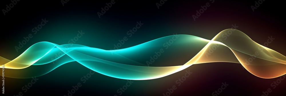 Aufkleber line art illustration on light background. motion line design. vibrant gradient background. modern a