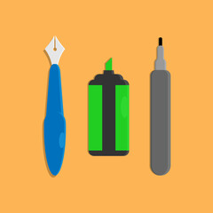 illustration of a pen