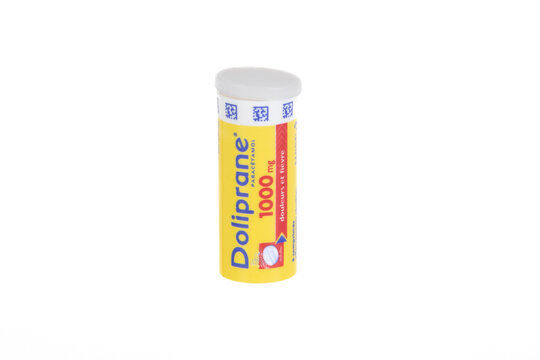 doliprane sanofi box of paracetamol based analgesic commonly used for pain and headaches