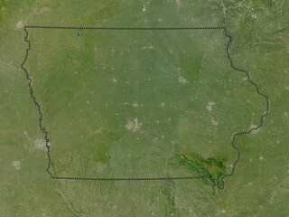 Iowa, United States of America. Low-res satellite. No legend